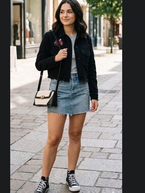 American Vintage Two-Tone Shoulder Bag